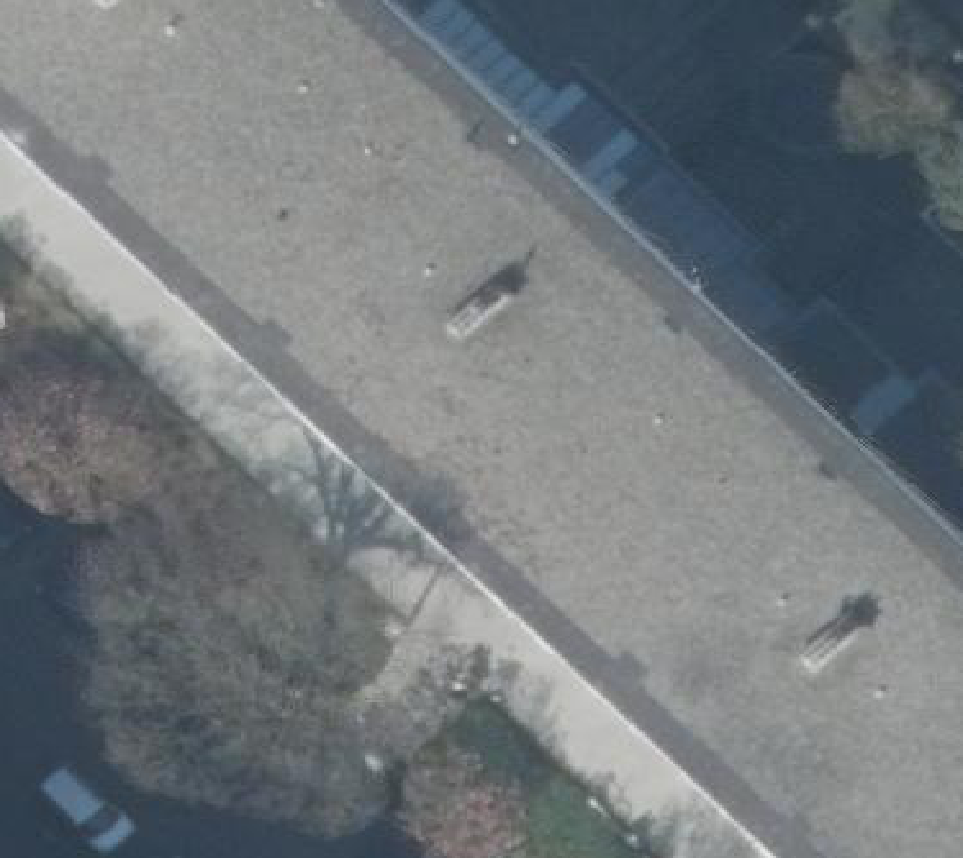 True ortho luchtfoto van Amsterdam met zicht op woning
