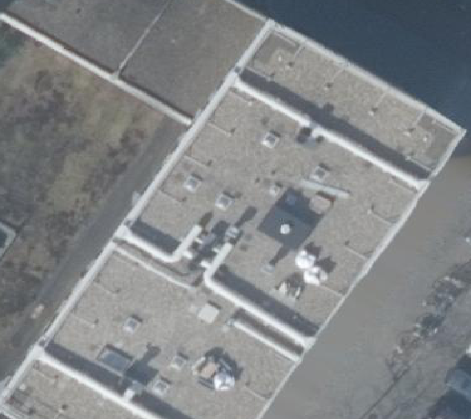 True ortho luchtfoto van Amsterdam met zicht op woning