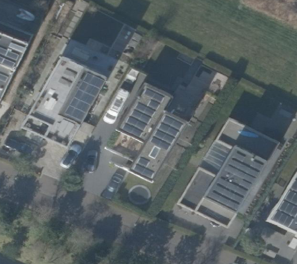 True ortho Luchtfoto op daksegment