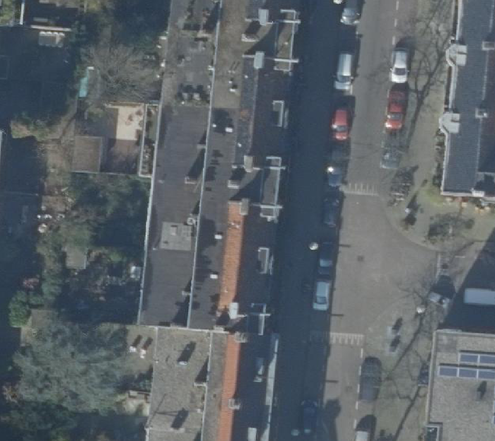 True ortho Luchtfoto op daksegment