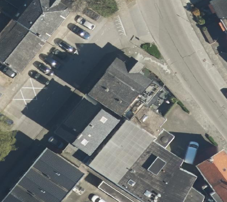 True ortho Luchtfoto op daksegment