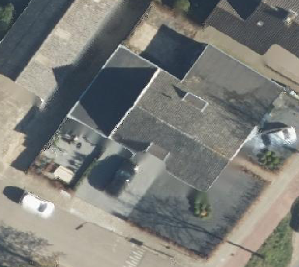 True ortho luchtfoto van Elst Ut met zicht op woning