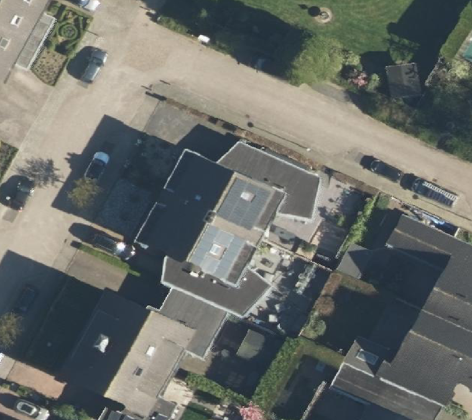 True ortho Luchtfoto op daksegment