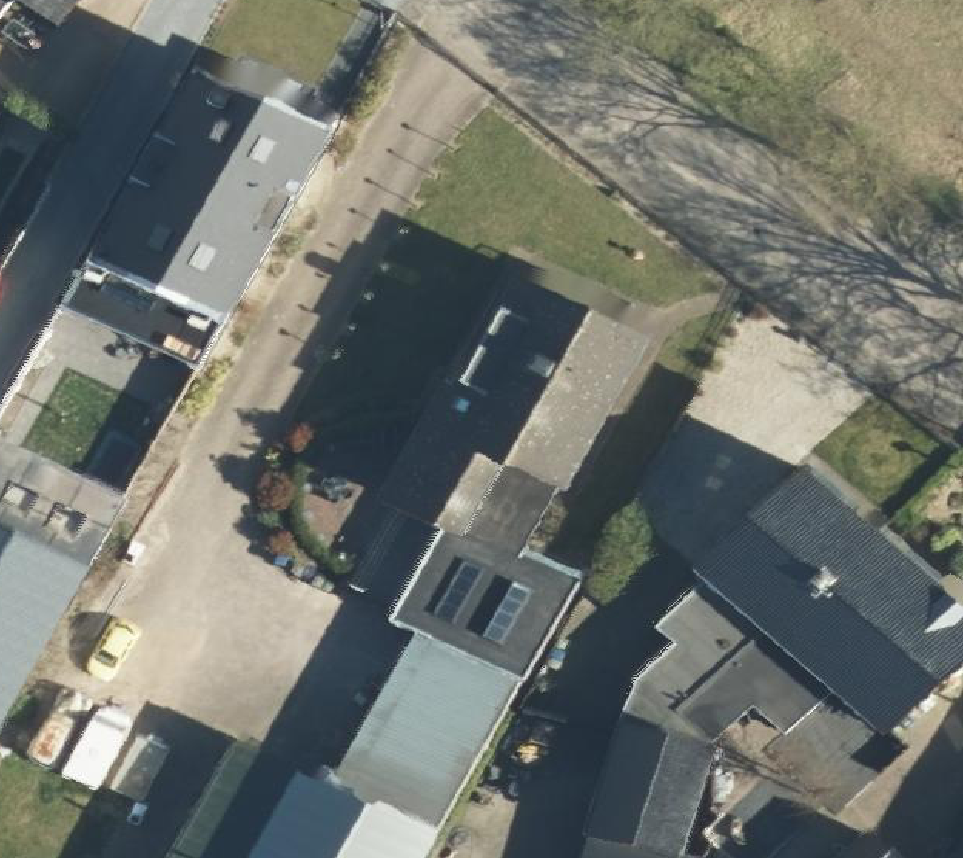 True ortho Luchtfoto op daksegment