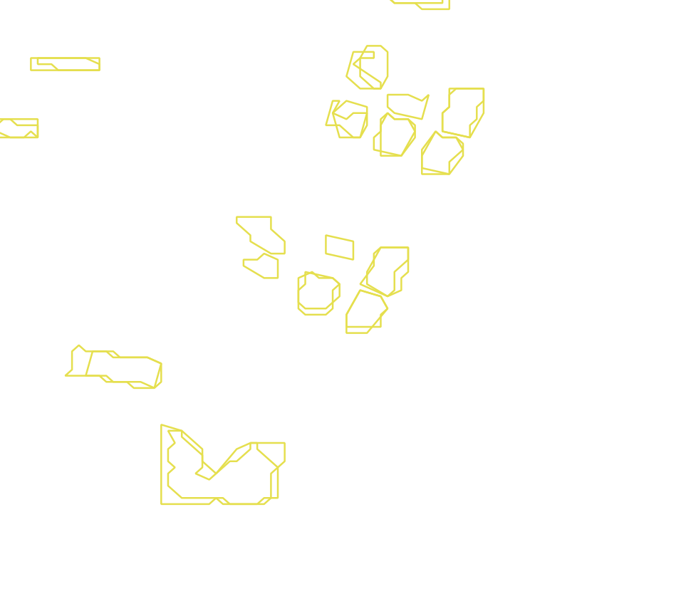 Daksegment met contourlijnen en structuurweergave