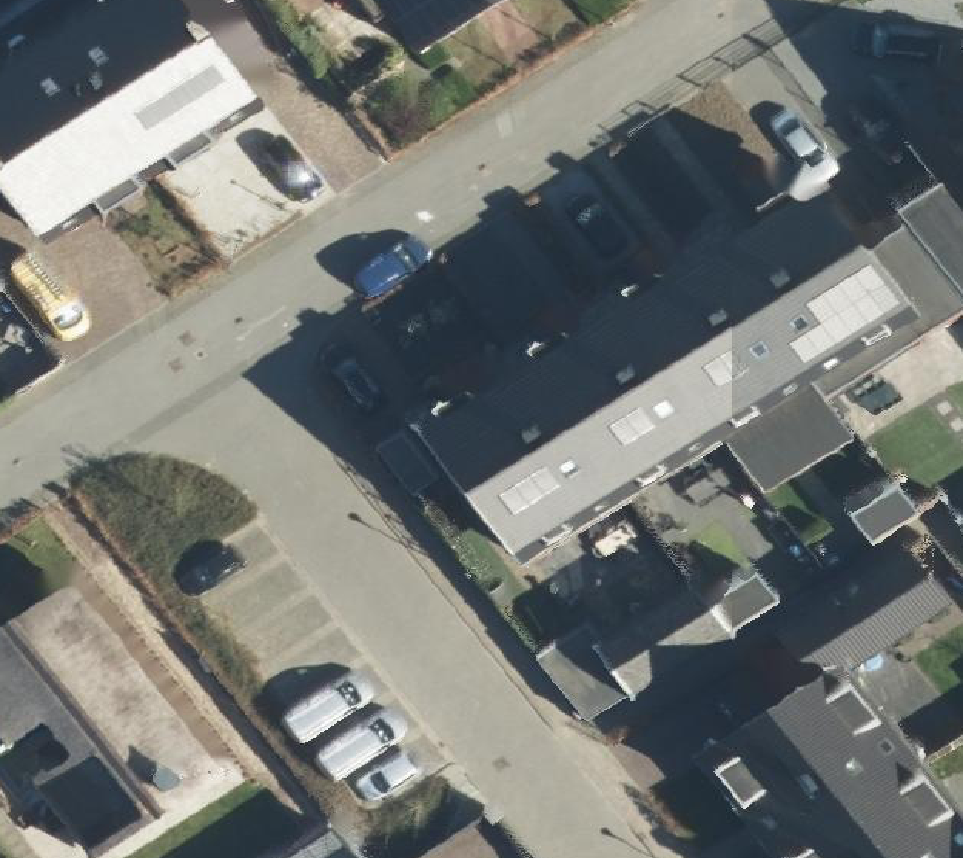 True ortho Luchtfoto op daksegment