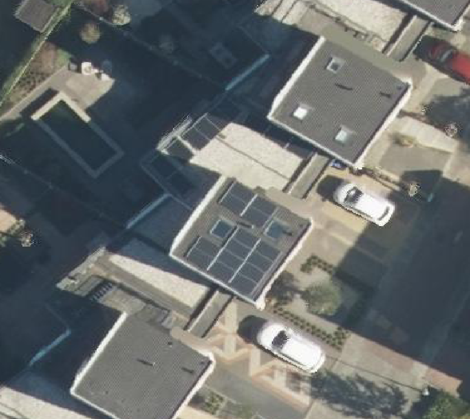 True ortho luchtfoto van Veenendaal met zicht op woning