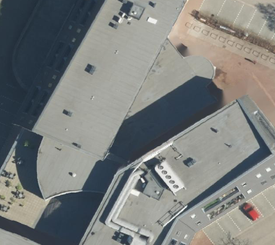 True ortho Luchtfoto op daksegment
