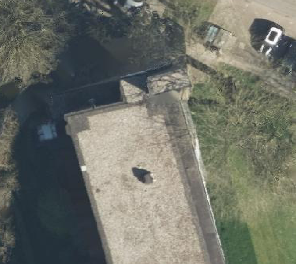 True ortho luchtfoto van Wageningen met zicht op woning