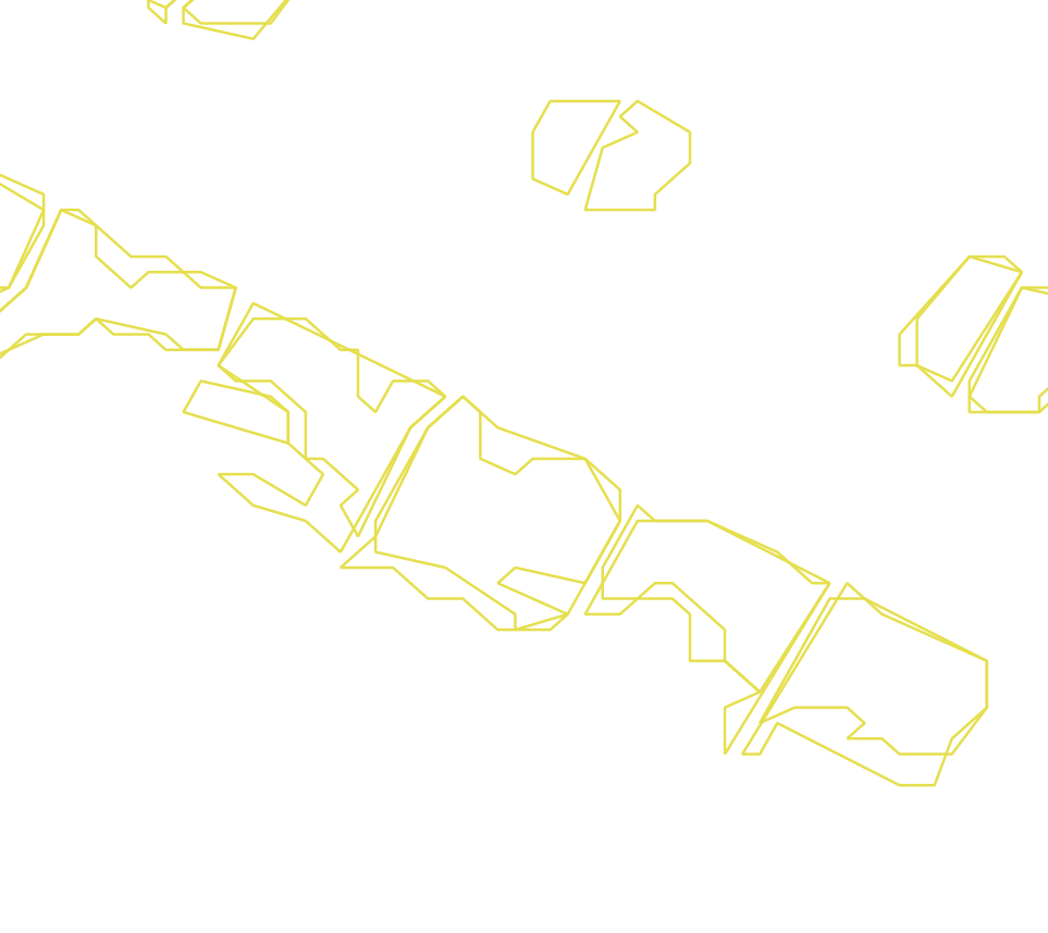 Daksegment ingezoomd met contourlijnen en structuurweergave