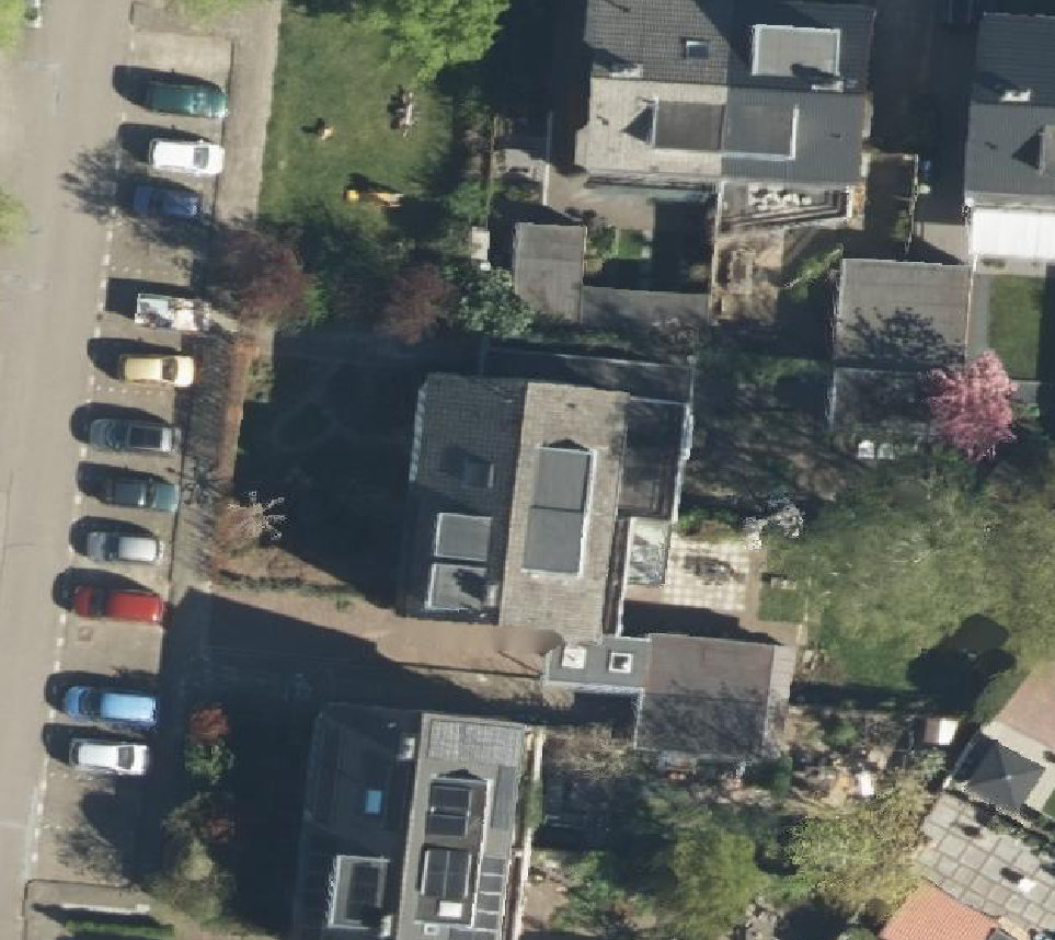True ortho Luchtfoto op daksegment