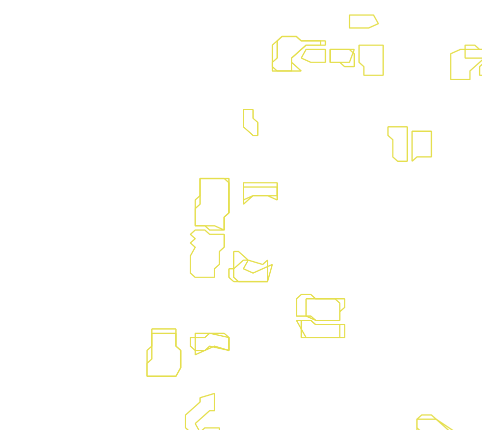 Daksegment met contourlijnen en structuurweergave