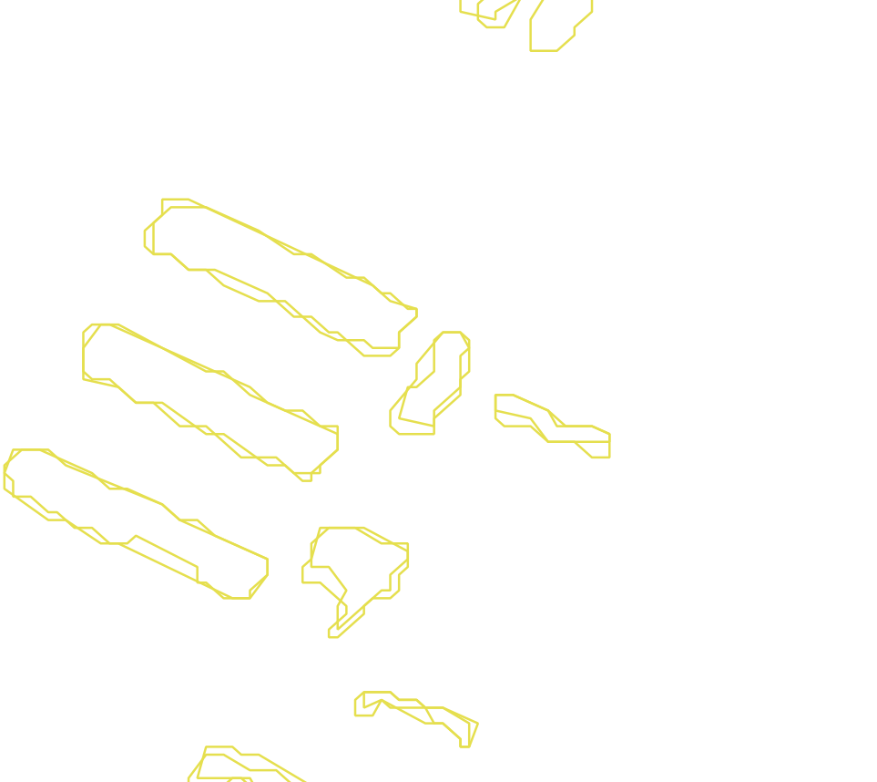 Daksegment met contourlijnen en structuurweergave