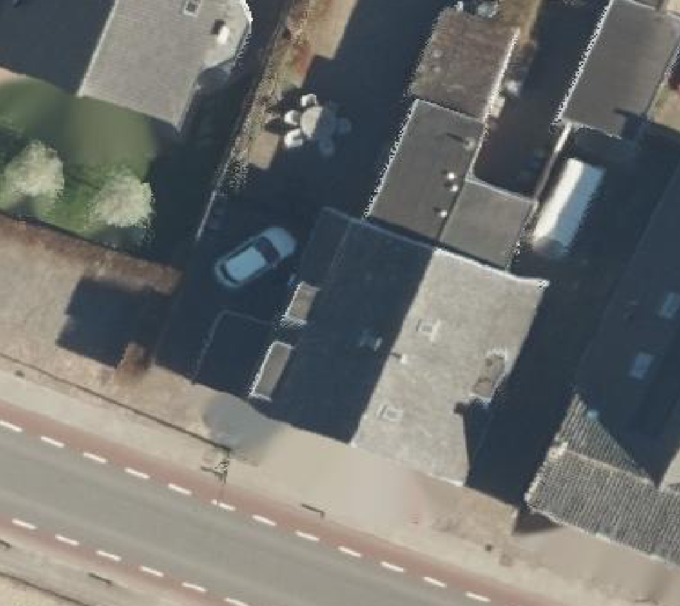 True ortho luchtfoto van Elst Ut met zicht op woning