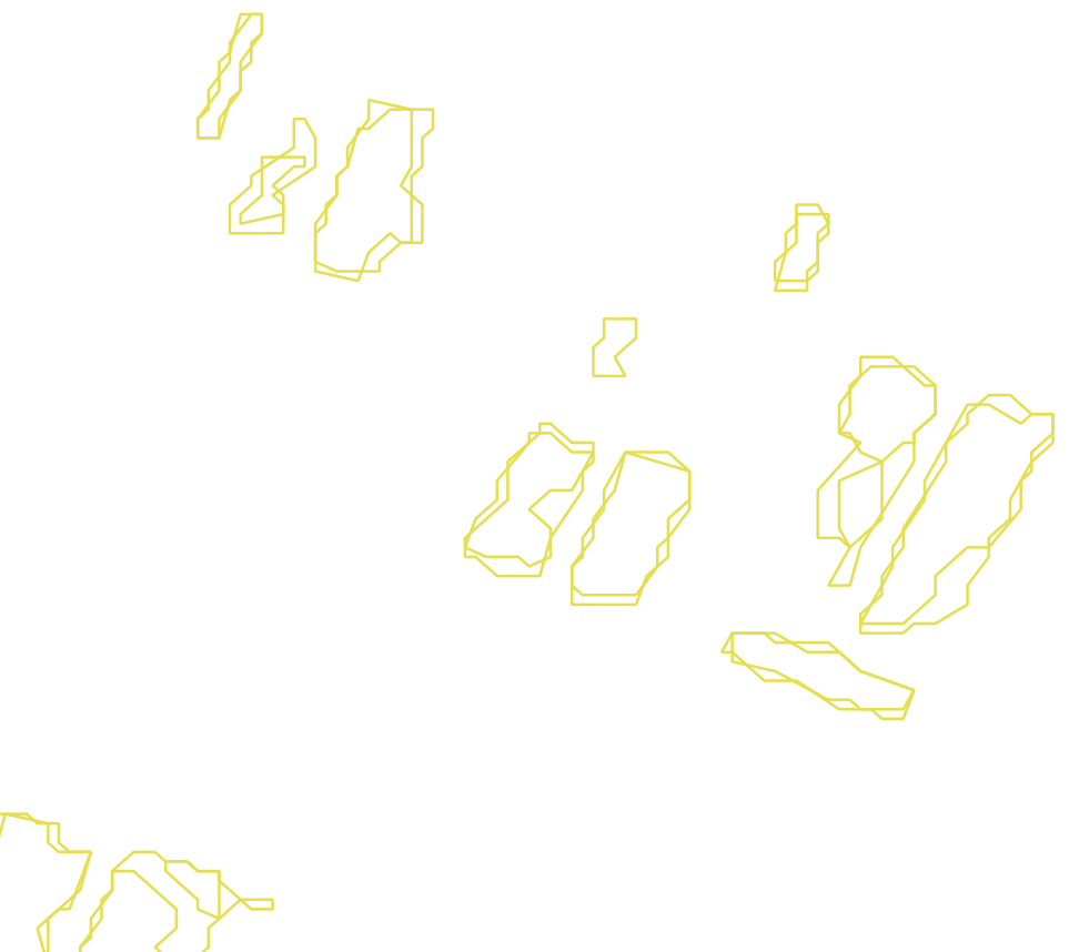 Daksegment met contourlijnen en structuurweergave
