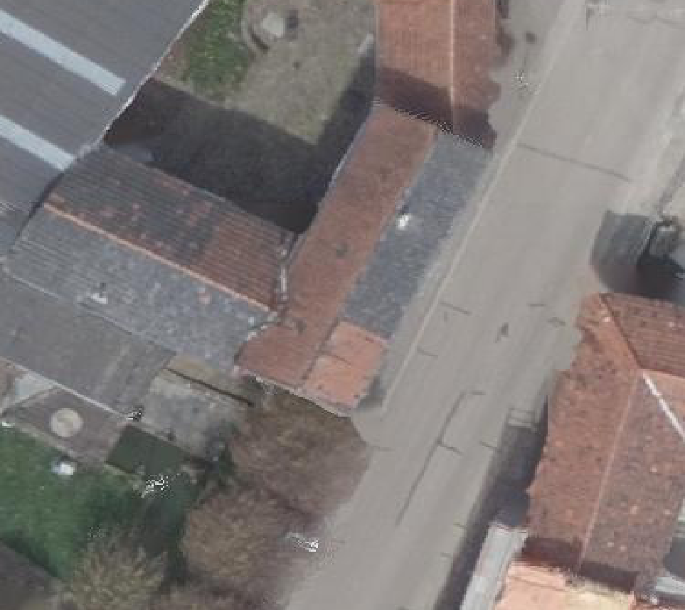 True ortho luchtfoto van Brunssum met zicht op woning