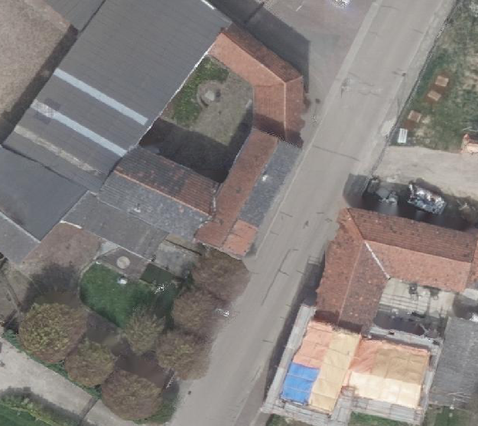 True ortho Luchtfoto op daksegment