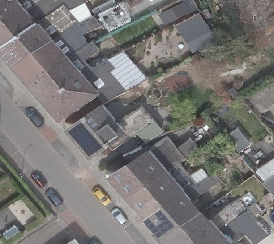 True ortho Luchtfoto op daksegment