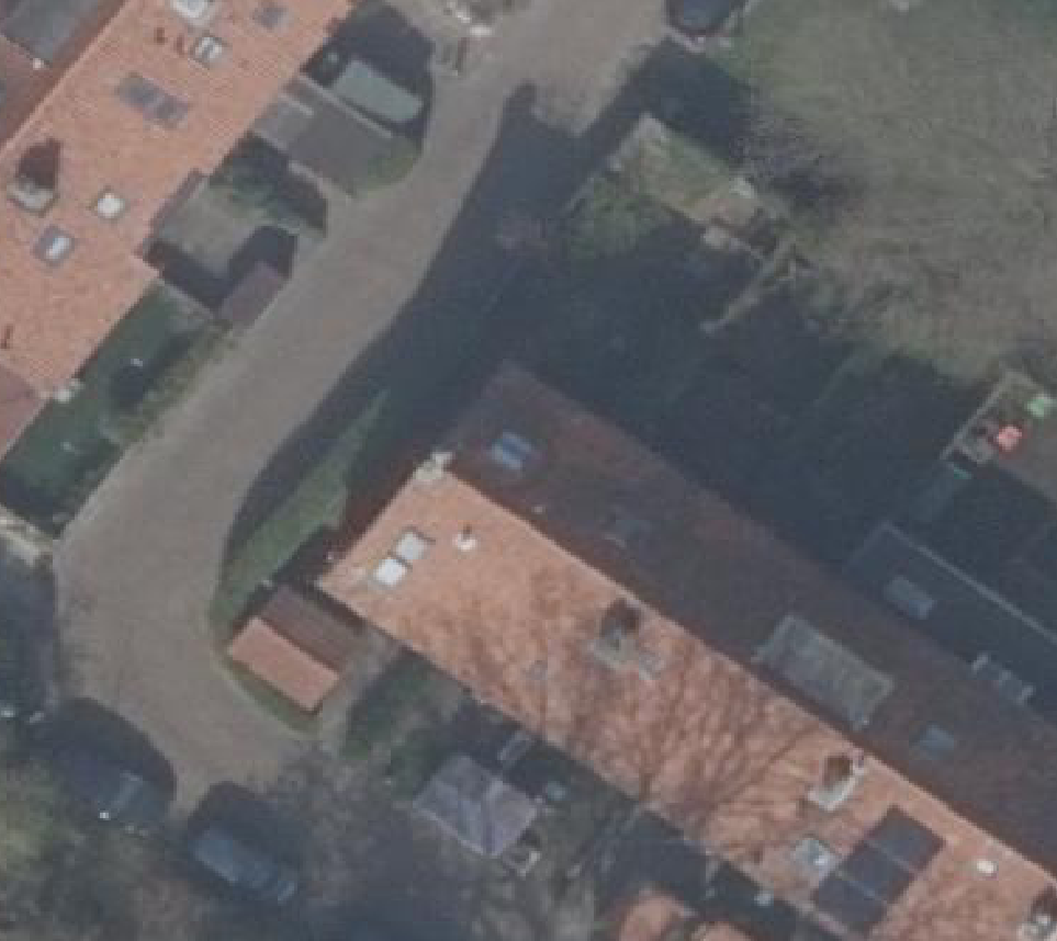True ortho luchtfoto van Alkmaar met zicht op woning
