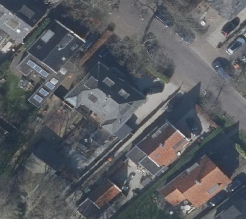 True ortho Luchtfoto op daksegment