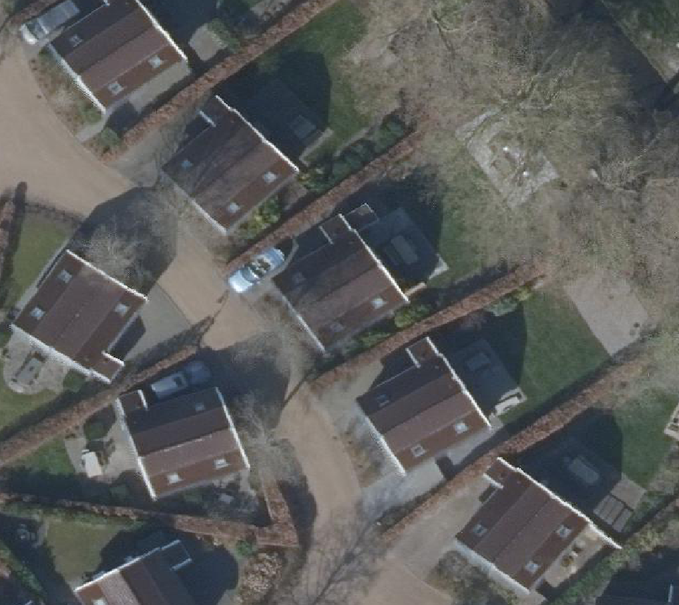 True ortho Luchtfoto op daksegment