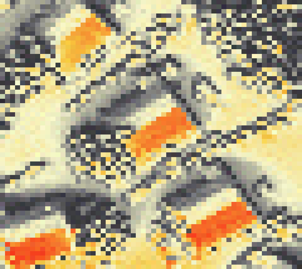 PV-irradiatie op daksegment ingezoomd met intensiteitsverdeling van zonlicht