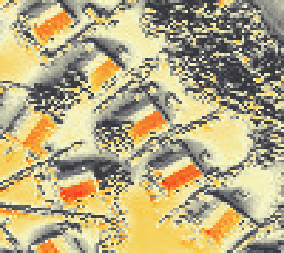 PV-irradiatie op daksegment met intensiteitsverdeling van zonlicht