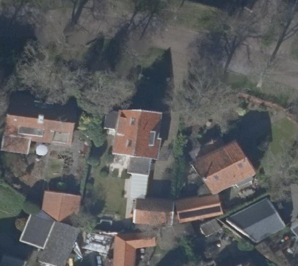 True ortho Luchtfoto op daksegment