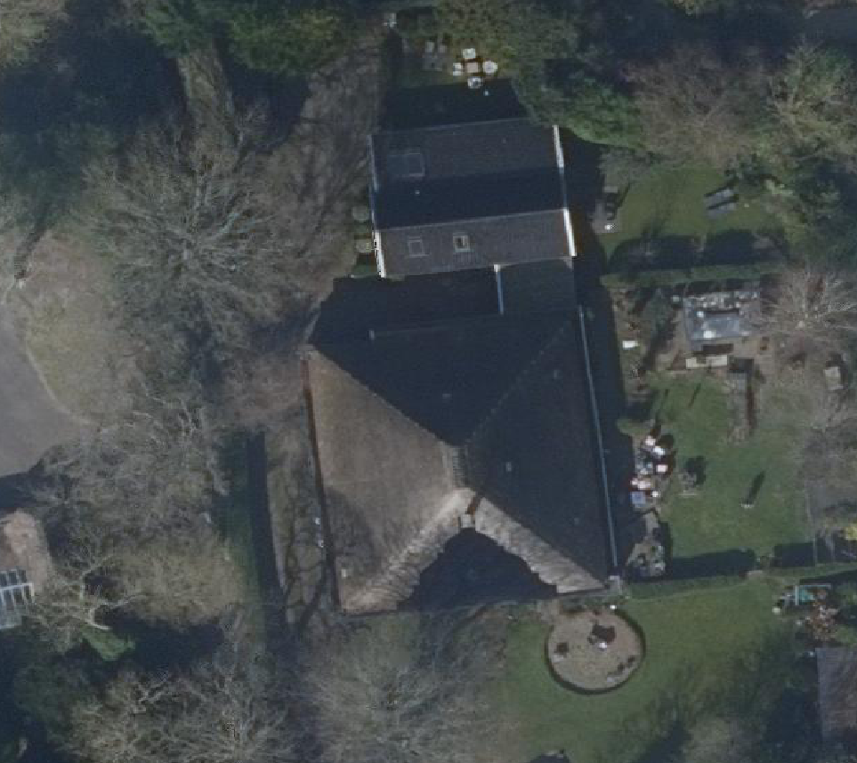 True ortho Luchtfoto op daksegment