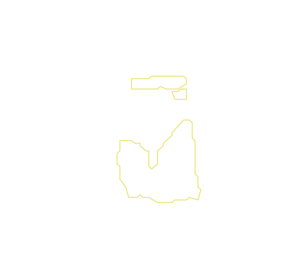 Daksegment met contourlijnen en structuurweergave