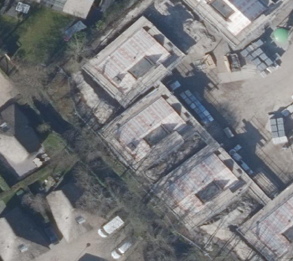 True ortho Luchtfoto op daksegment