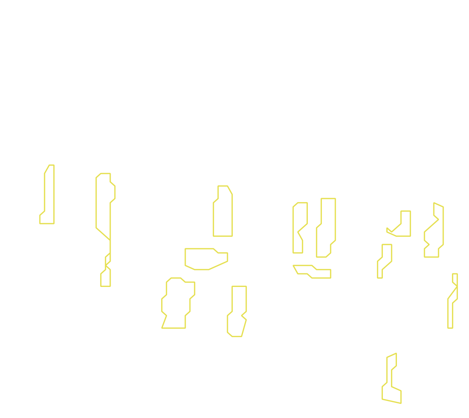 Daksegment met contourlijnen en structuurweergave
