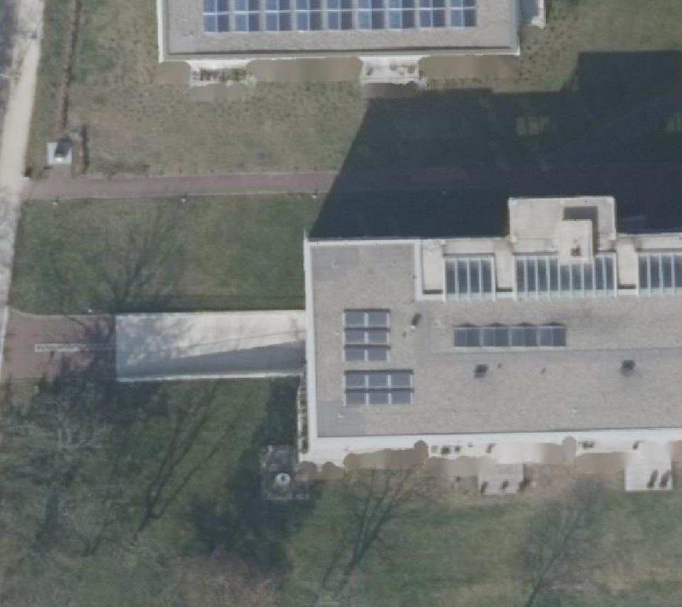 True ortho Luchtfoto op daksegment