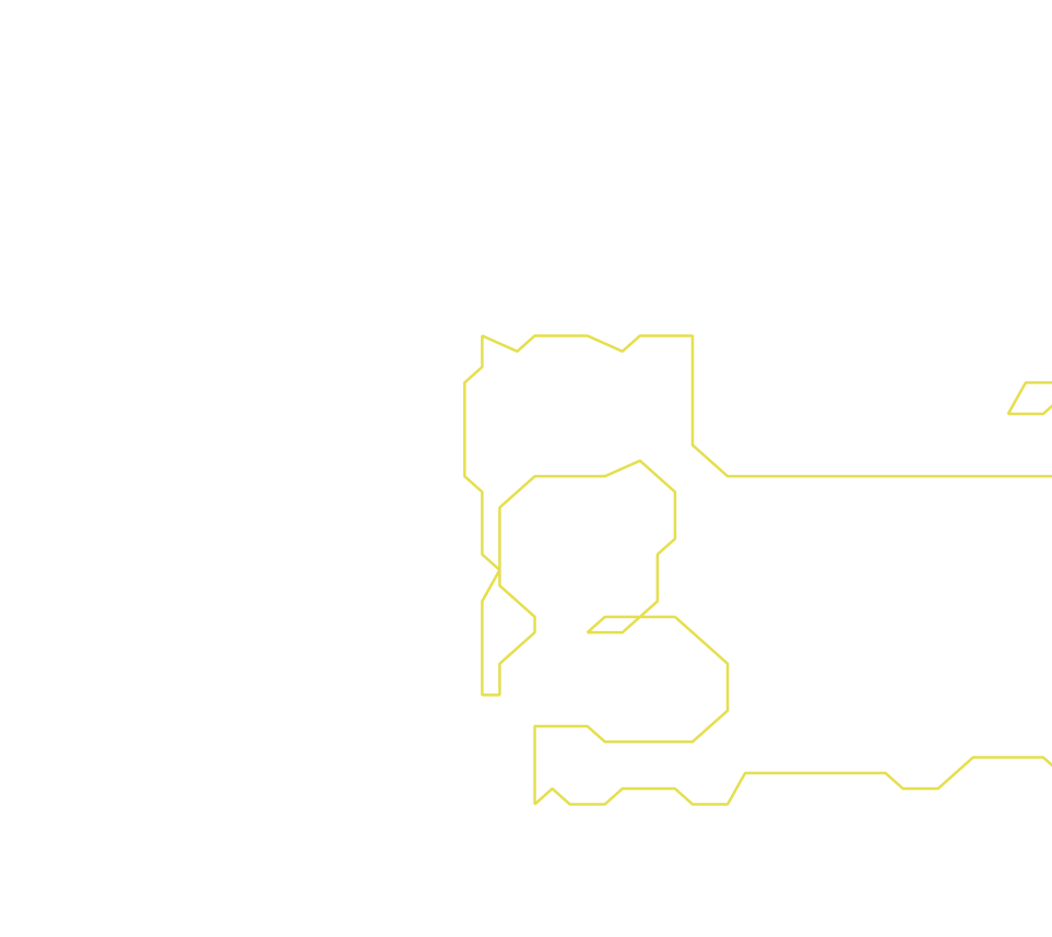 Daksegment ingezoomd met contourlijnen en structuurweergave