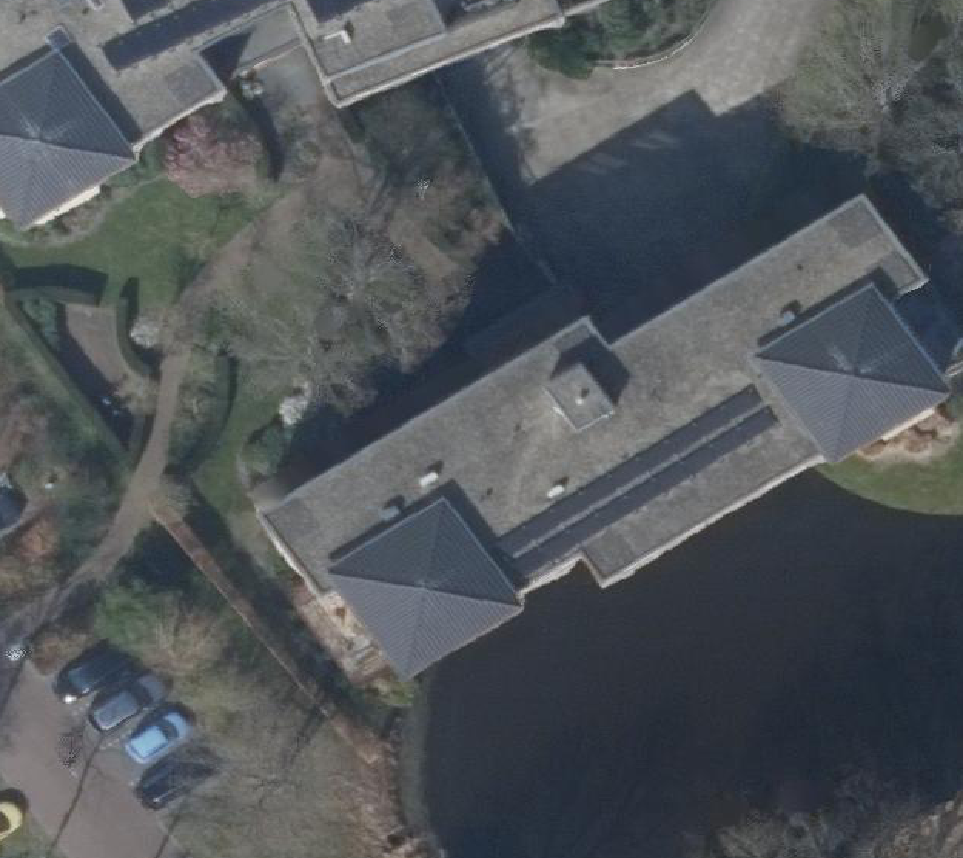 True ortho Luchtfoto op daksegment