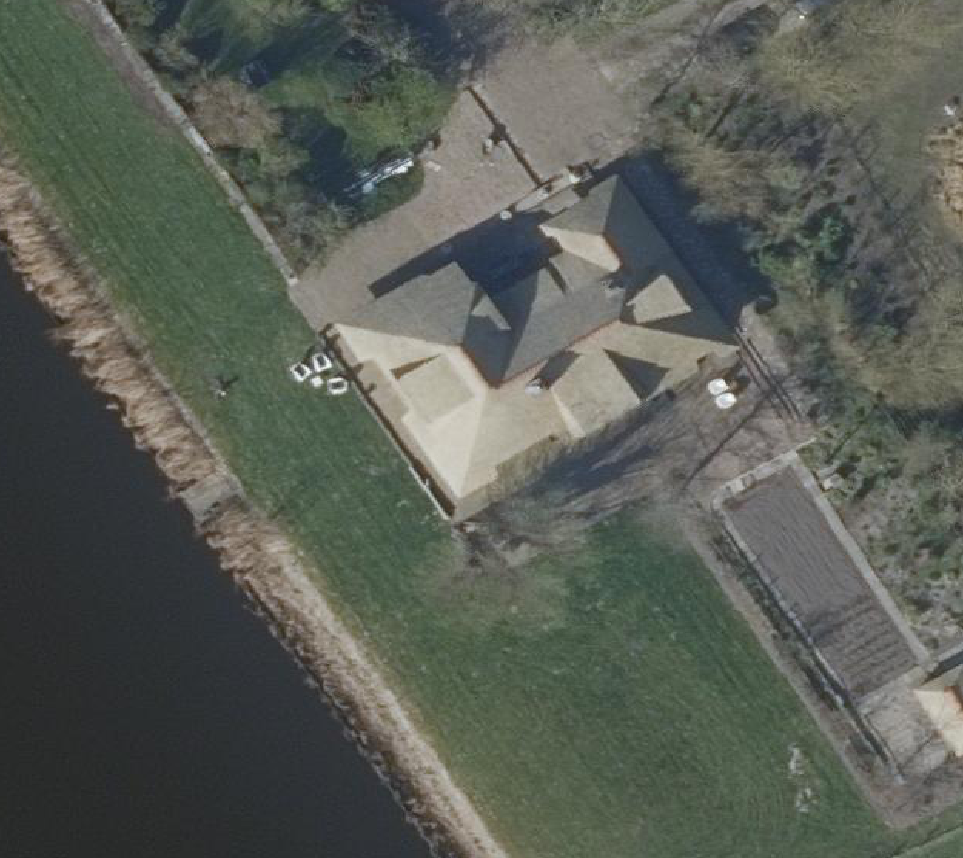 True ortho Luchtfoto op daksegment