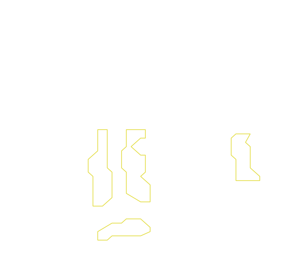 Daksegment ingezoomd met contourlijnen en structuurweergave
