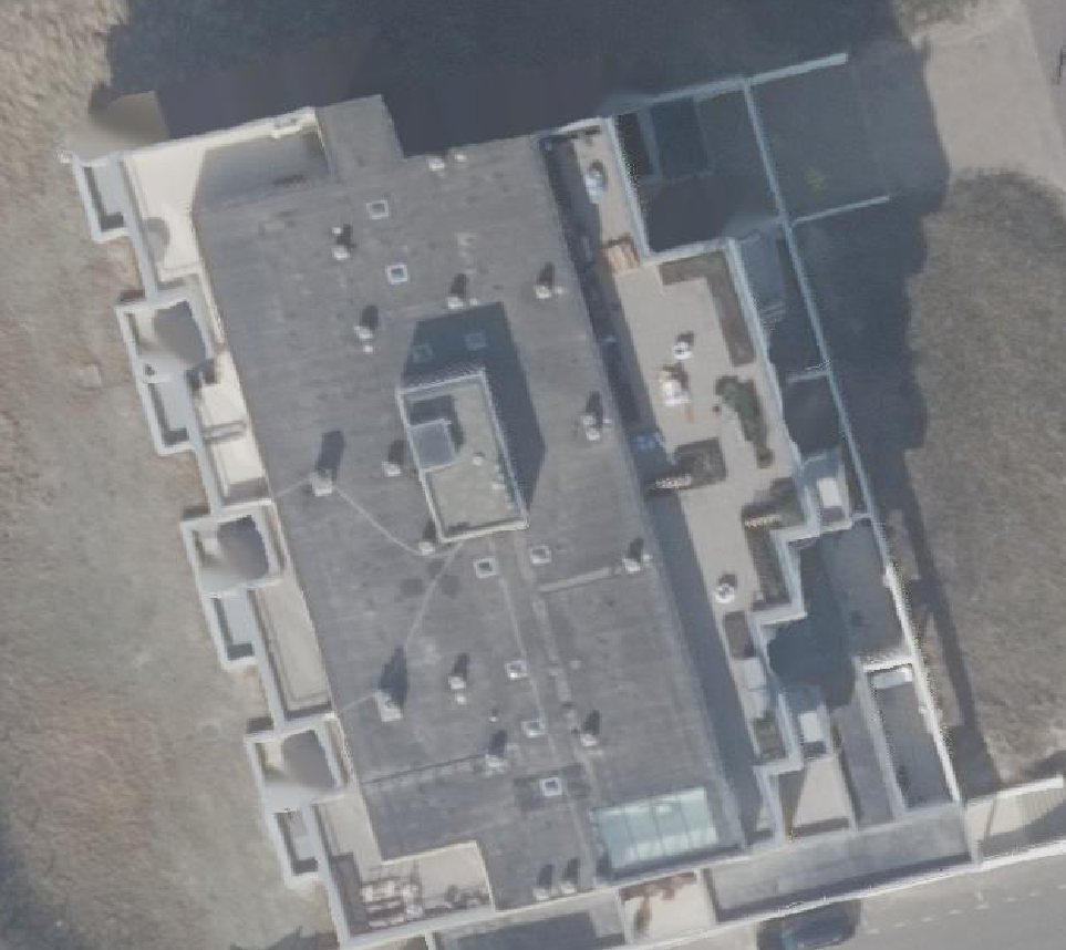 True ortho Luchtfoto op daksegment