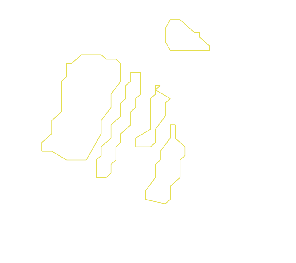 Daksegment ingezoomd met contourlijnen en structuurweergave