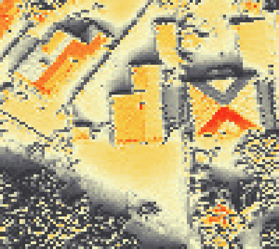 PV-irradiatie op daksegment met intensiteitsverdeling van zonlicht
