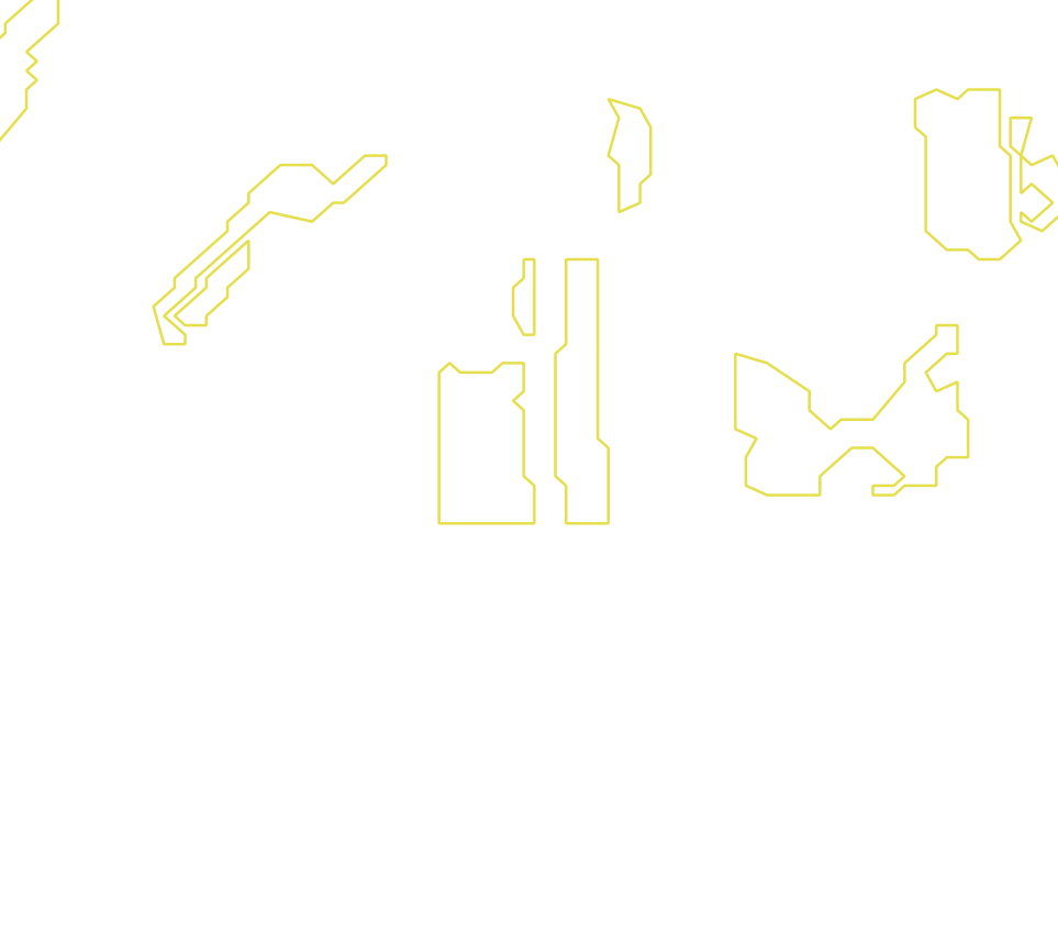 Daksegment met contourlijnen en structuurweergave