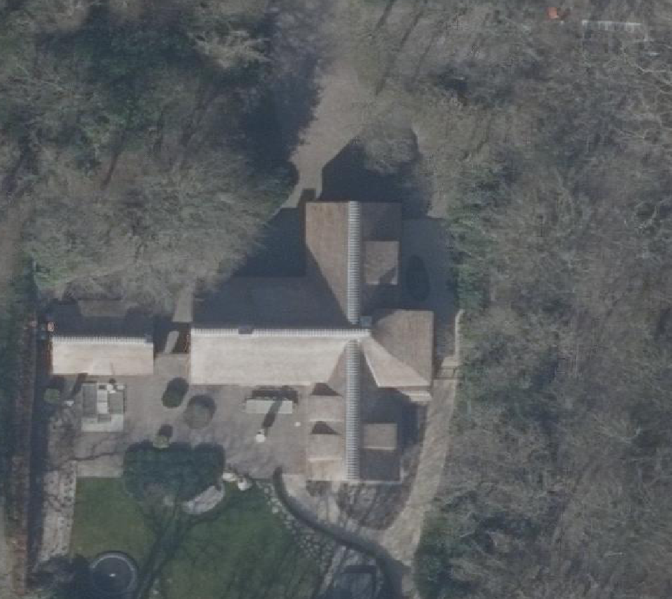 True ortho Luchtfoto op daksegment