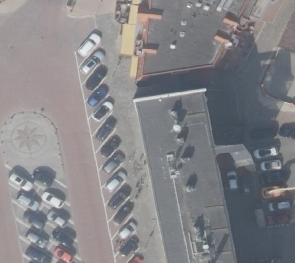True ortho Luchtfoto op daksegment