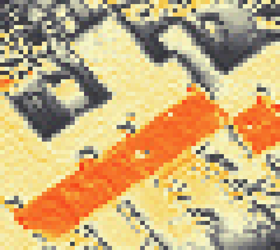 PV-irradiatie op daksegment ingezoomd met intensiteitsverdeling van zonlicht