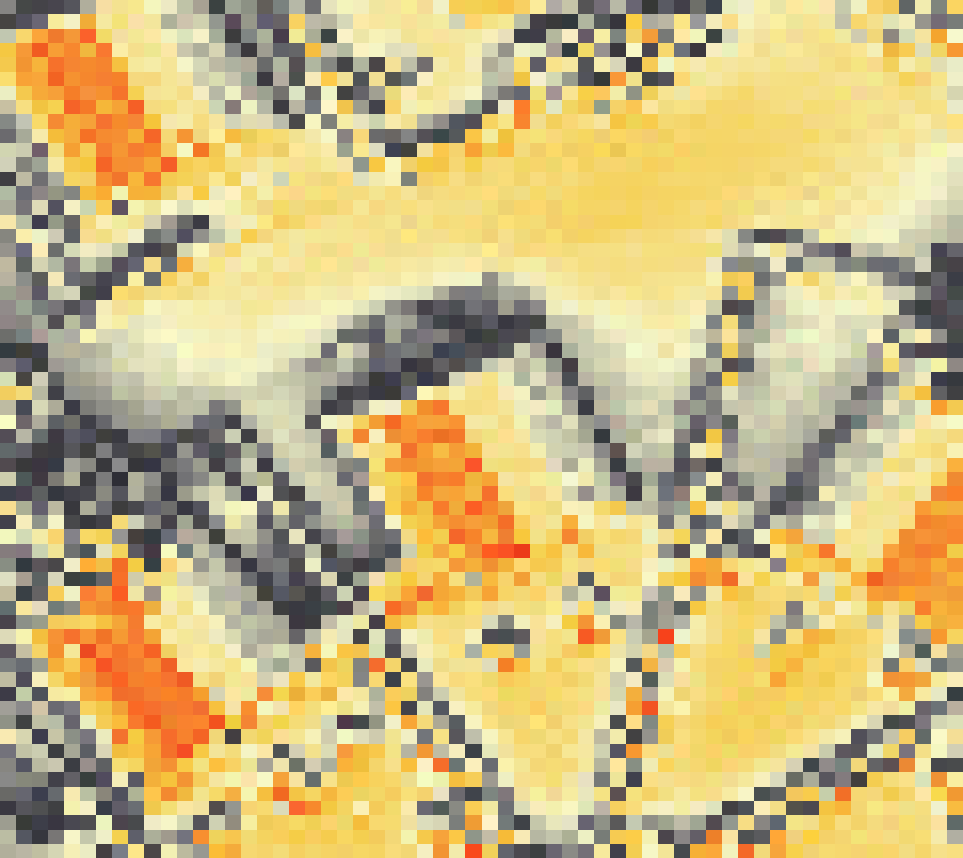 PV-irradiatie op daksegment ingezoomd met intensiteitsverdeling van zonlicht