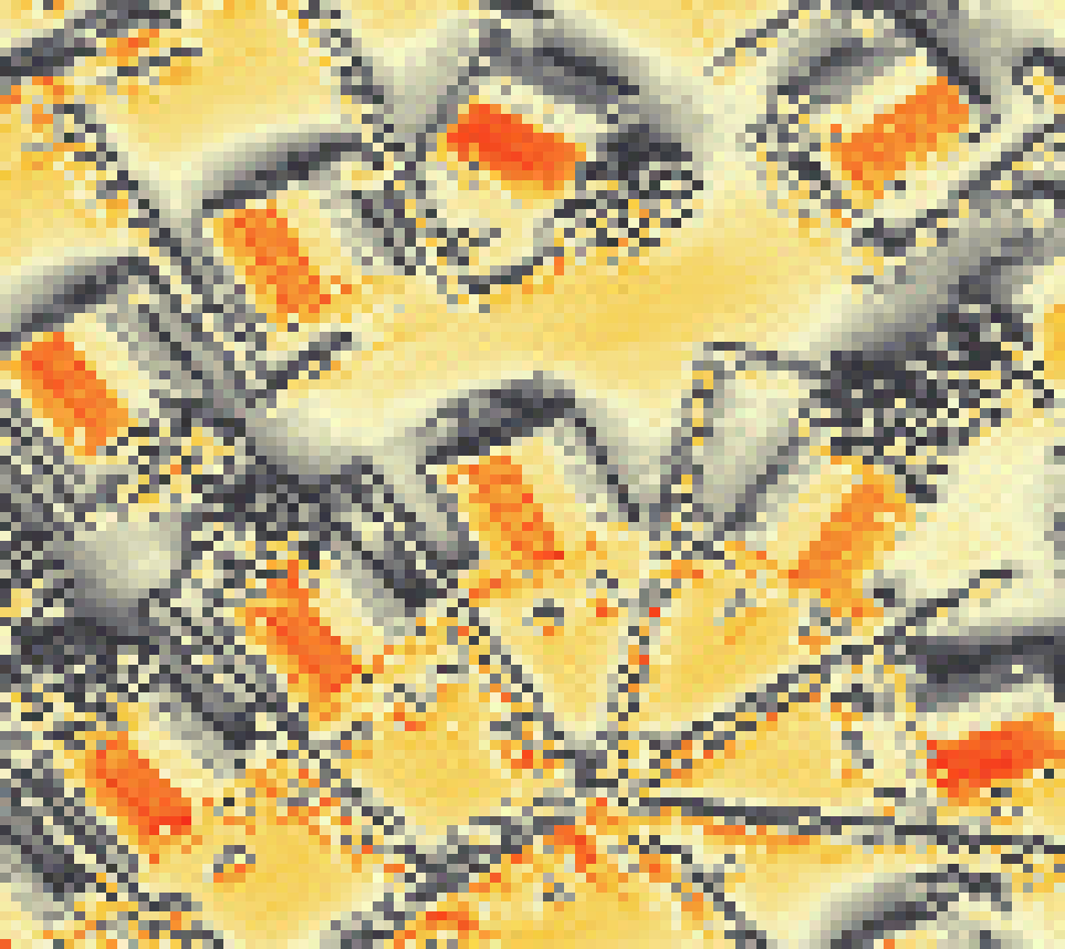 PV-irradiatie op daksegment met intensiteitsverdeling van zonlicht