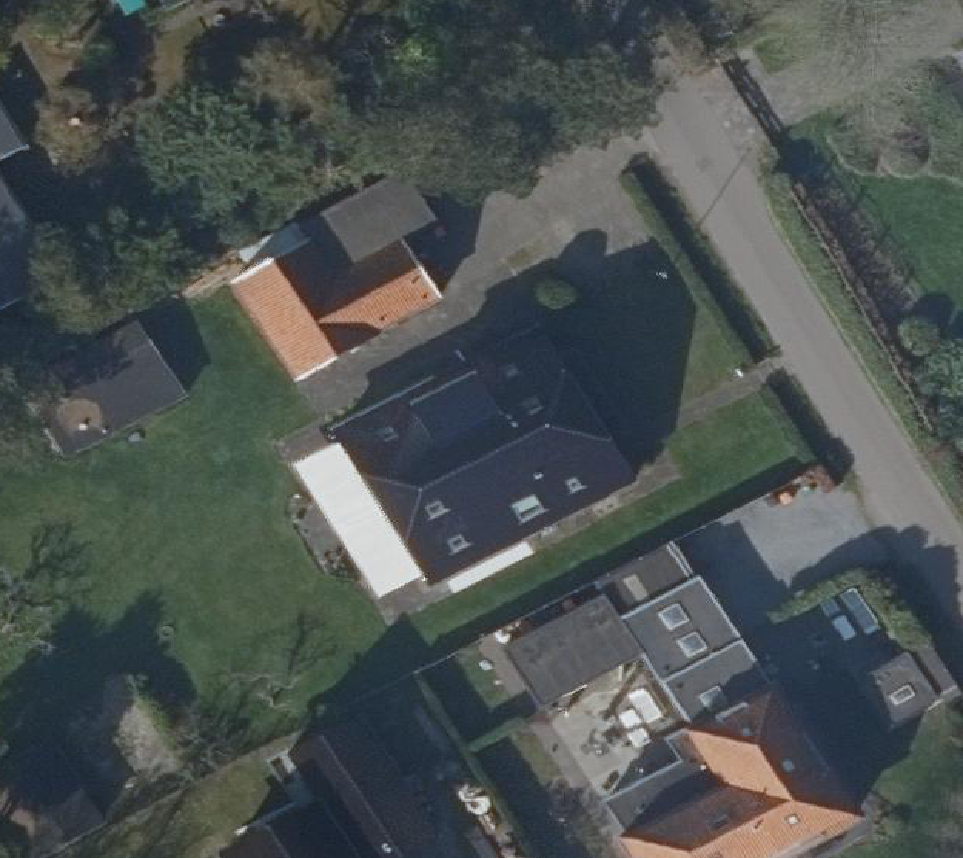 True ortho Luchtfoto op daksegment