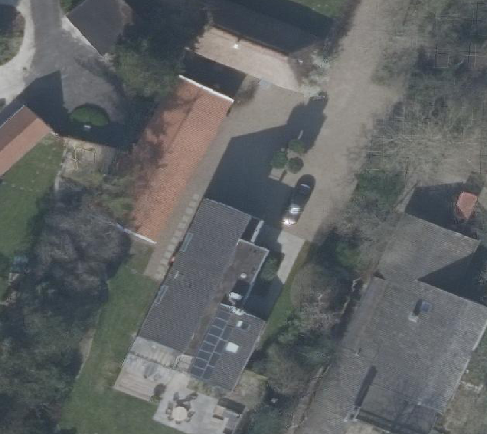 True ortho Luchtfoto op daksegment