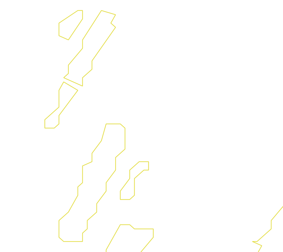 Daksegment ingezoomd met contourlijnen en structuurweergave