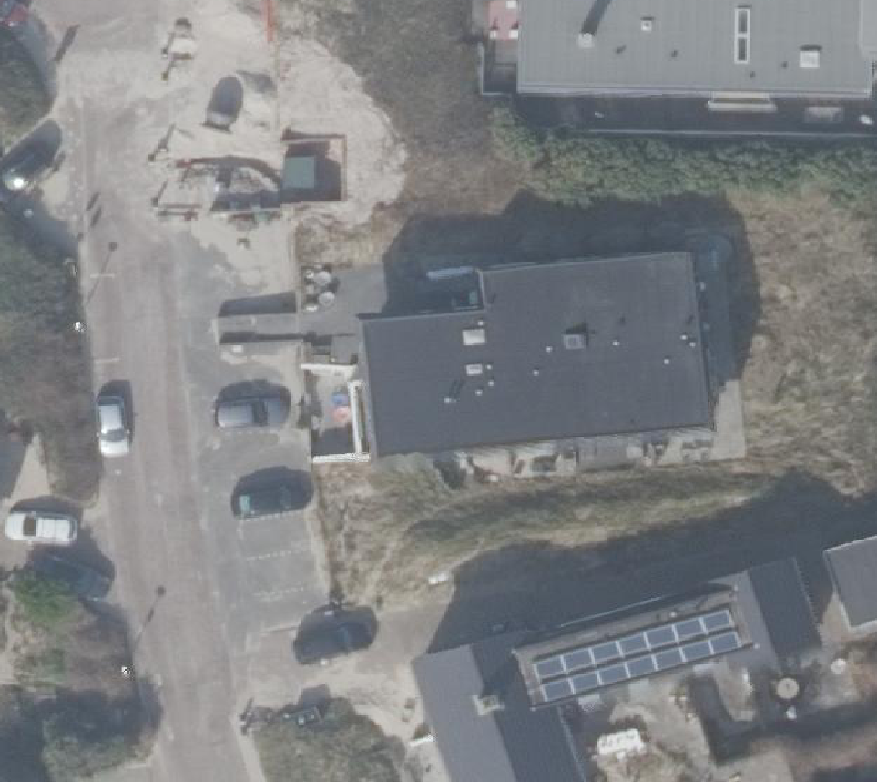 True ortho Luchtfoto op daksegment